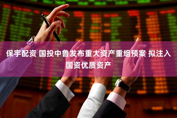 保宇配资 国投中鲁发布重大资产重组预案 拟注入国资优质资产