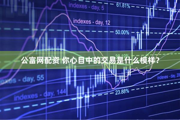 公富网配资 你心目中的交易是什么模样？